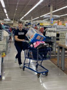 Matt Wilber shopping for The Big Give